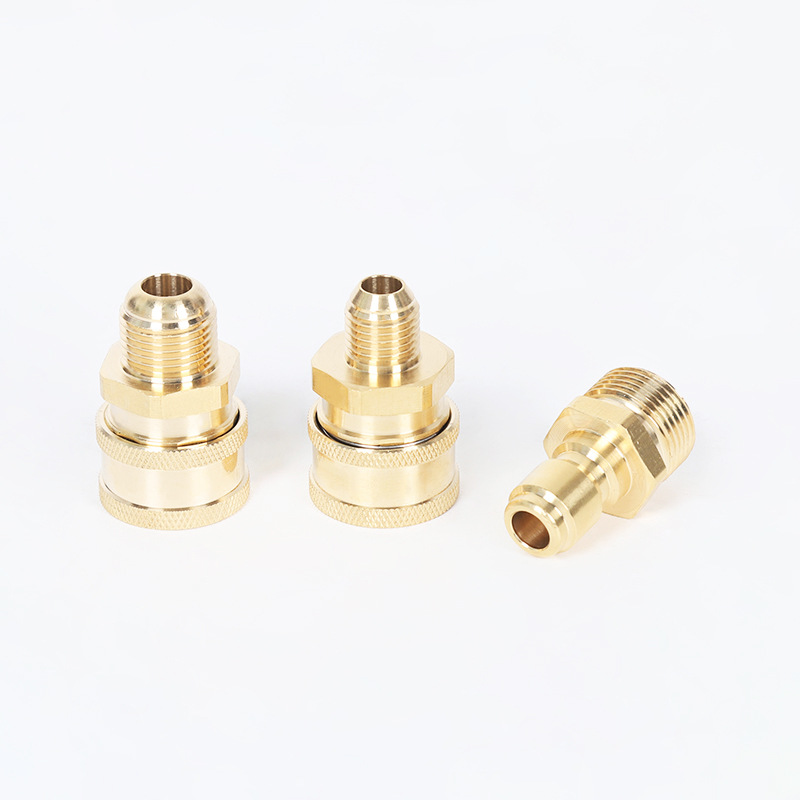 উচ্চ চাপ গাড়ি ওয়াশিং মেশিন পরিষ্কার মেশিন তামা 3/8 দ্রুত প্লাগ