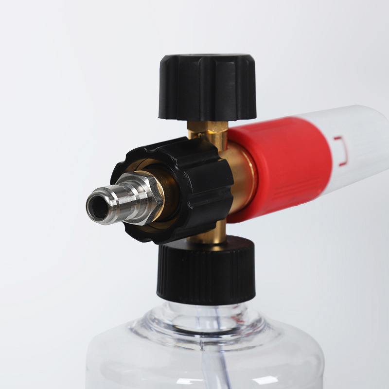 উচ্চ-চাপ কুইক-প্লাগ স্বচ্ছ সেক্টর-আকৃতির পিএ গাড়ি ওয়াশ ফোম পাত্র