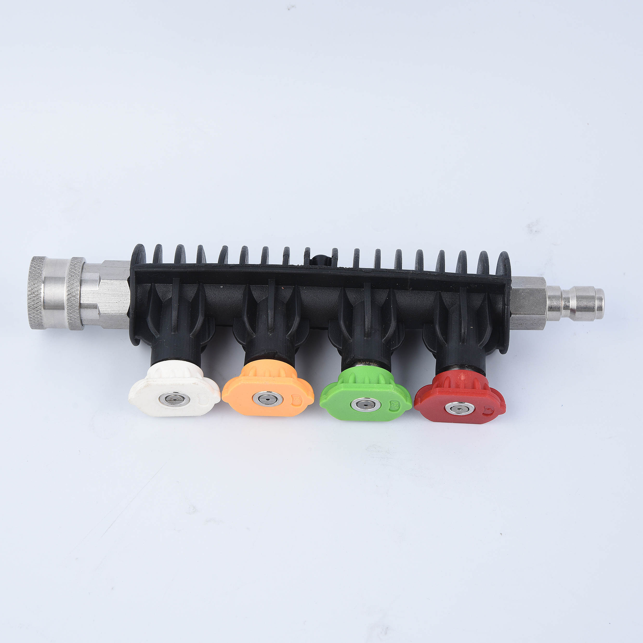 অগ্রভাগ ধারক এবং 4 টি চাপ ওয়াশার অগ্রভাগের সাথে দ্রুত সংযুক্ত স্টেইনলেস স্টিল ল্যান্স